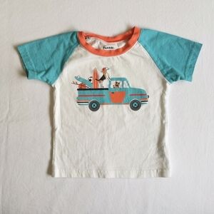 pekkle raglan style short sleeve graphic t-shirt 18 months baby boy